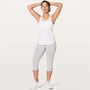 Lululemon Sculpt Tank II Gather Up in White 45684